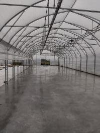 Posadzka betonowa w tunelu foliowym — woj. lubelskie